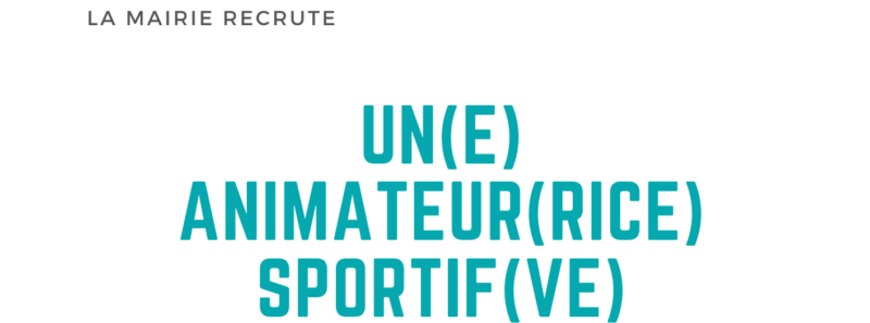 La mairie recrute Un(e) animateur(rice) sportif(ve)