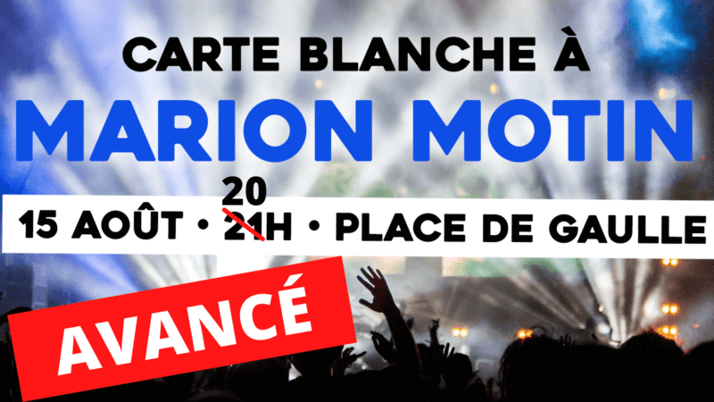 Carte blanche à Marion Motin