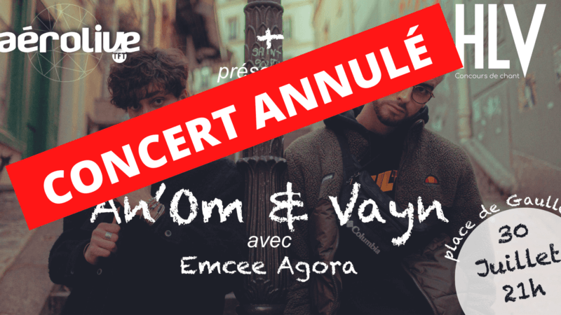 Concert Hissez les Voix : « An’Om & Vayn » ANNULÉ