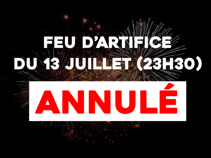 Feu d’artifice annulé