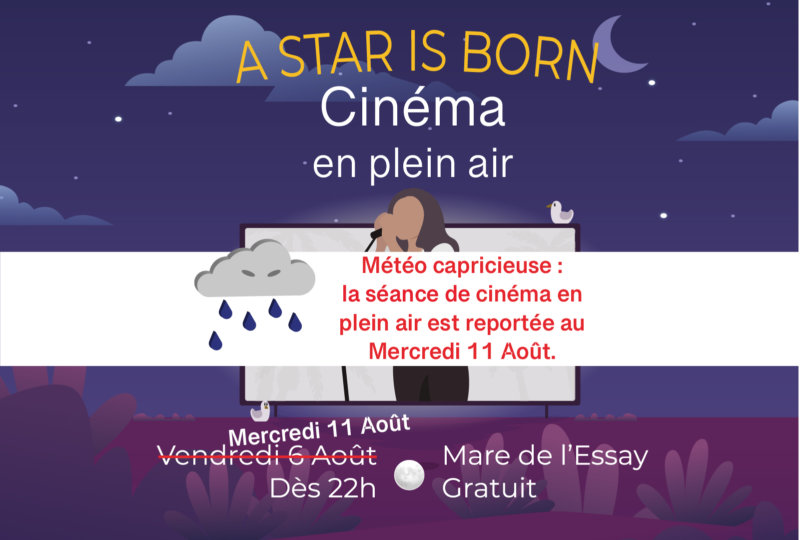 Cinéma en plein air reporté