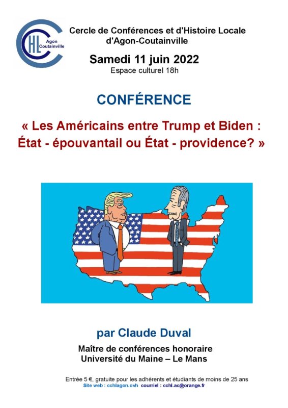 Conférence « Les Américains entre Trump et Biden : État – épouvantail ou État – providence ? »