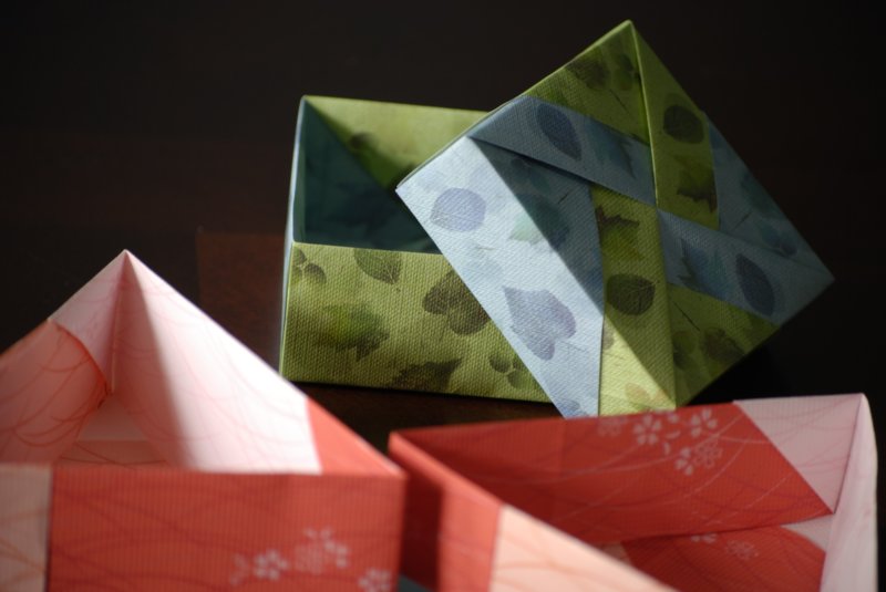 Atelier boîte origami et tawashi