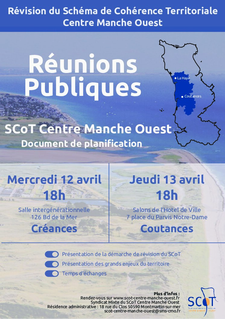 SCoT Centre Manche Ouest : Réunions Publiques