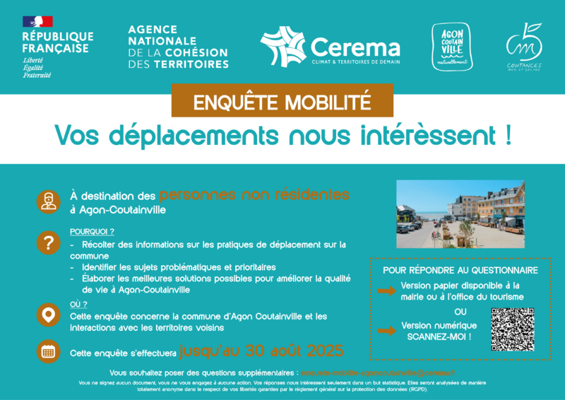 Enquête mobilité : vos déplacements nous intéressent