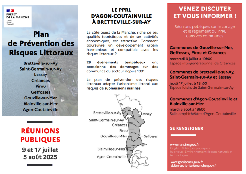 Réunion publique : Plan de Prévention des Risques Littoraux (PPRL)