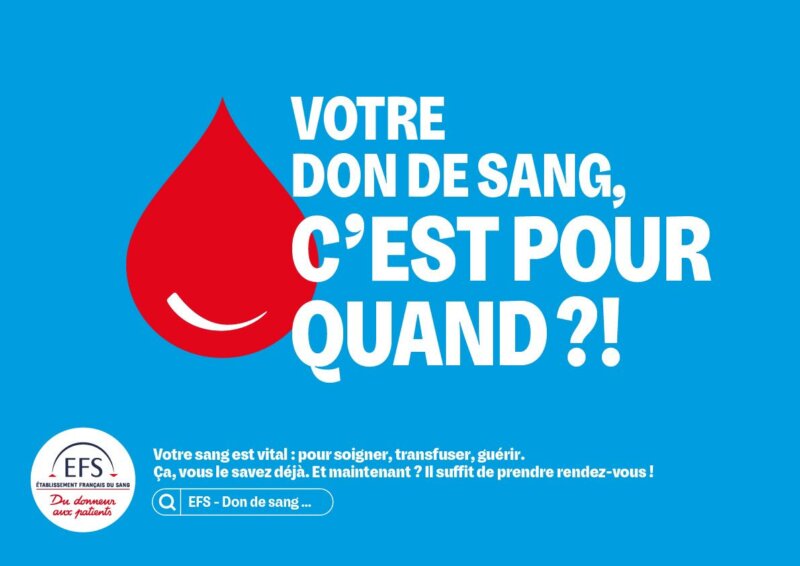 Don du sang : le 9 mai à l&rsquo;Espace Culturel