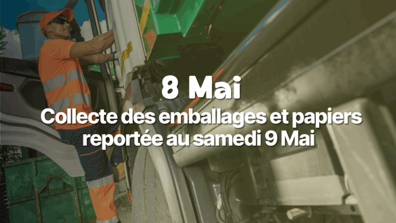 8 mai : collecte des emballages reportée au 9 mai